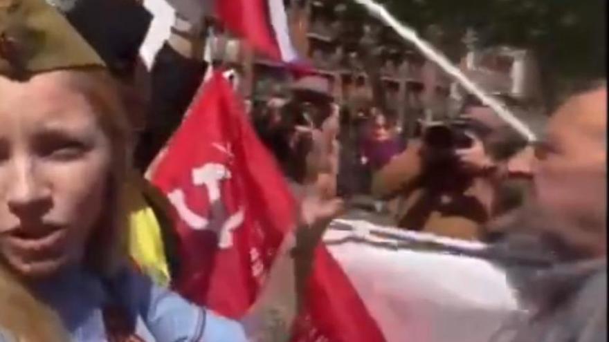 Desórdenes en Madrid durante la manifestación del día ruso de la victoria, el 9 de mayo