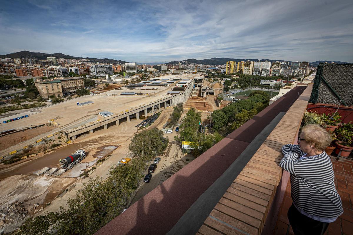 Así están las obras de la futura estación de la Sagrera