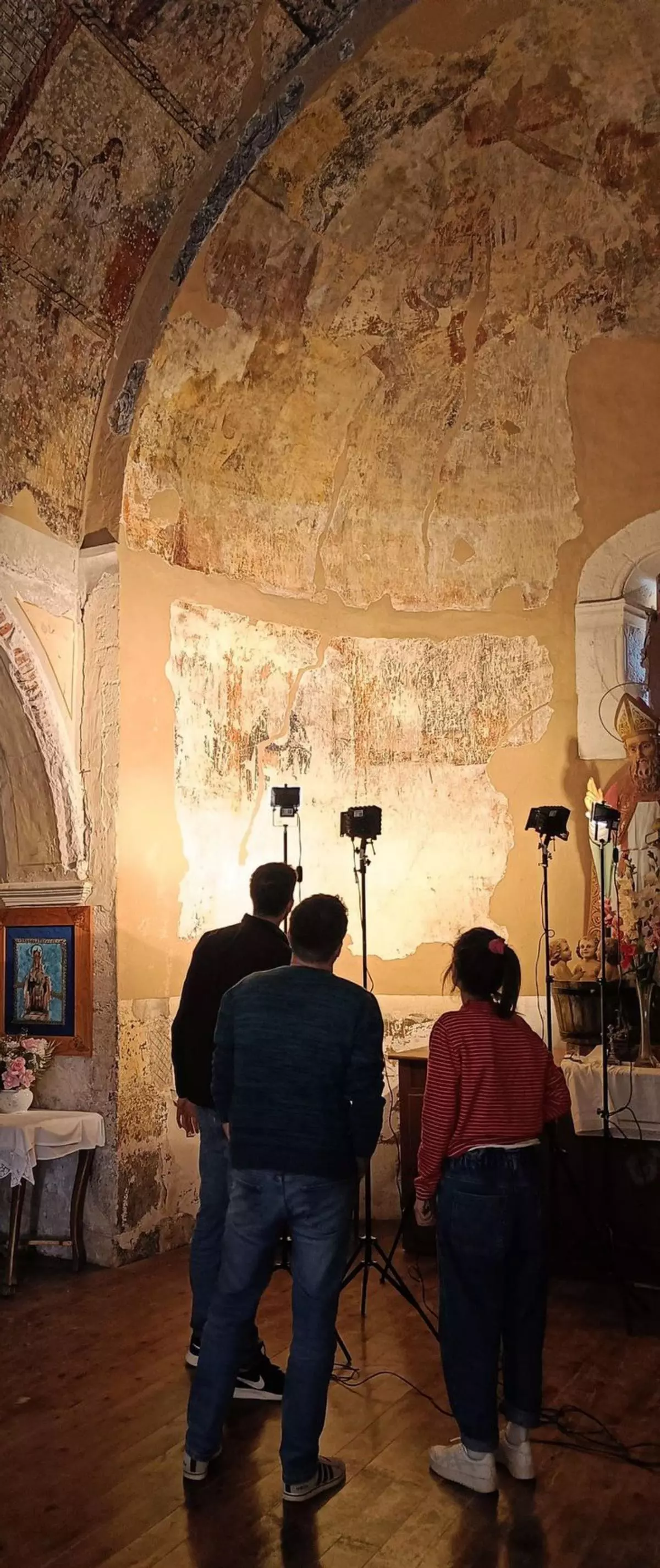 Arranca el estudio de las pinturas de San Nicolás
