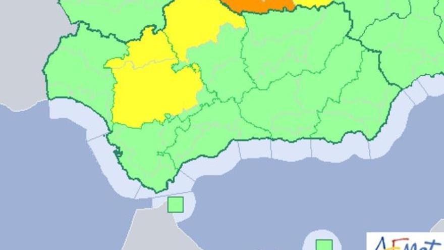 Aviso amarillo por lluvias para este jueves en  la Sierra y Los Pedroches