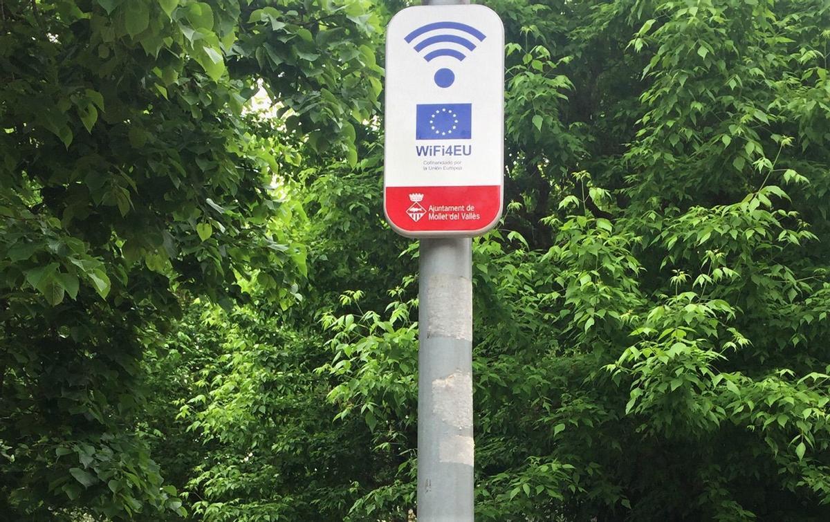 Mollet del Vallès culmina el desplegament de la xarxa WiFi4EU