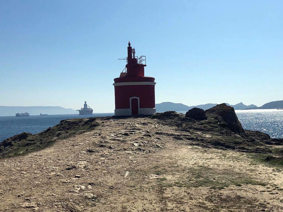 La gigantesca plataforma vista desde Cabo Home.