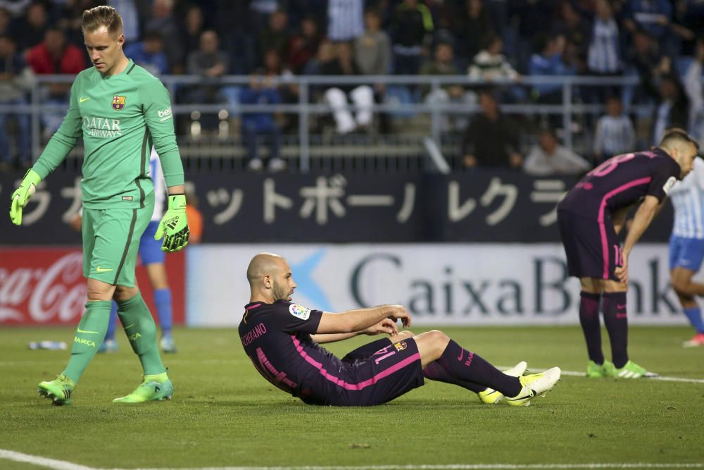 El Màlaga-Barça en imatges