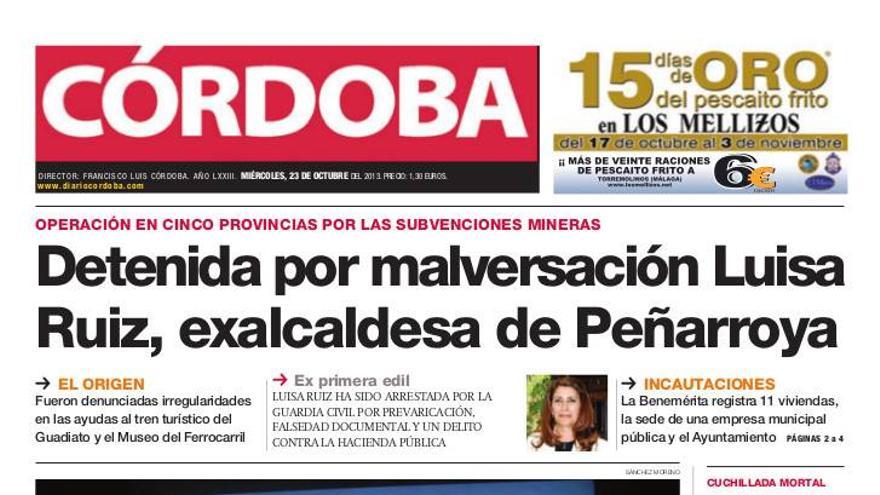 La portada de CÓRDOBA