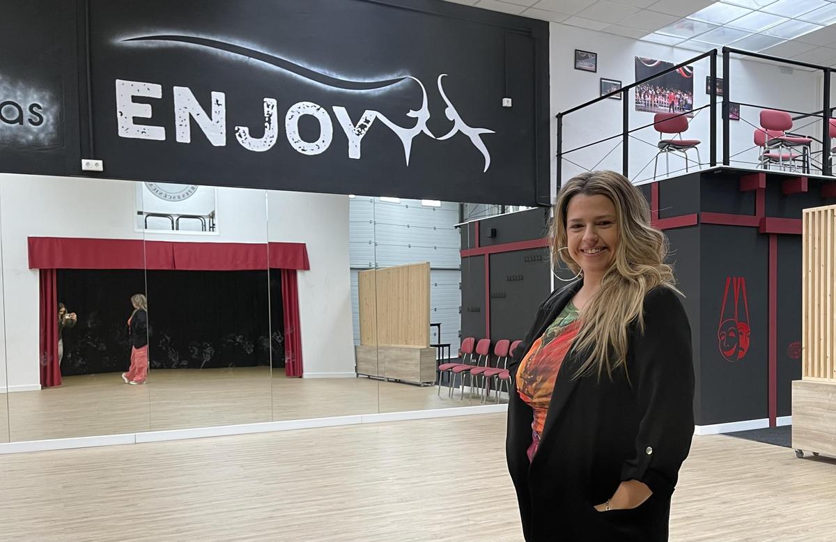 Fanny de Pablos, en la escuela de artes escénicas Enjoy!
