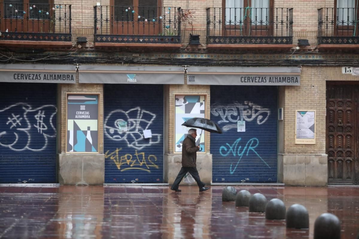 Zaragoza: primer día laboral de confinamiento