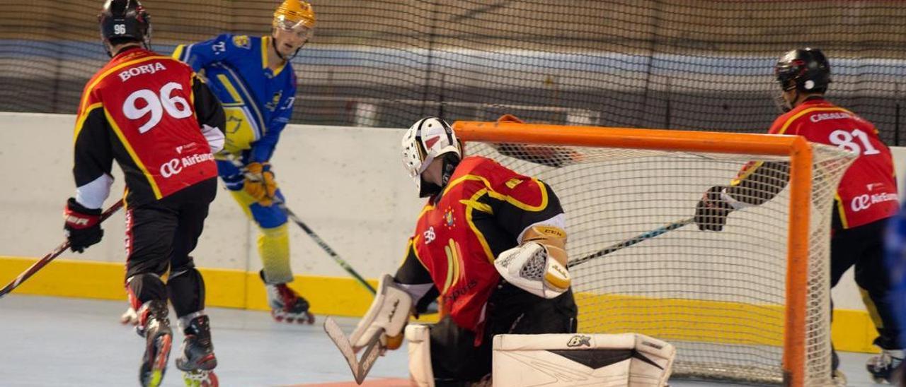 Imagen del Espanya-Molina Sport (4-8) disputado el pasado sábado en el Palma Arena