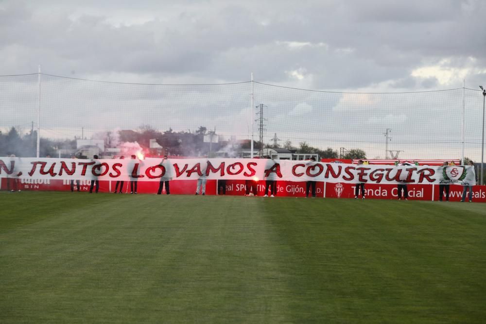 Recibimiento al Sporting en Mareo