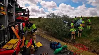 Fallece una mujer en una salida de vía de un turismo en Cebrones del Río (León)