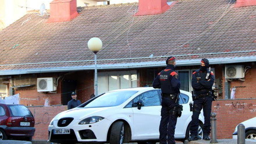 Agents de l&#039;ARRO dels Mossos al dispositiu del barri de Sant Joan