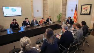 Reunión del Govern por el seguimiento de la DANA en Catalunya