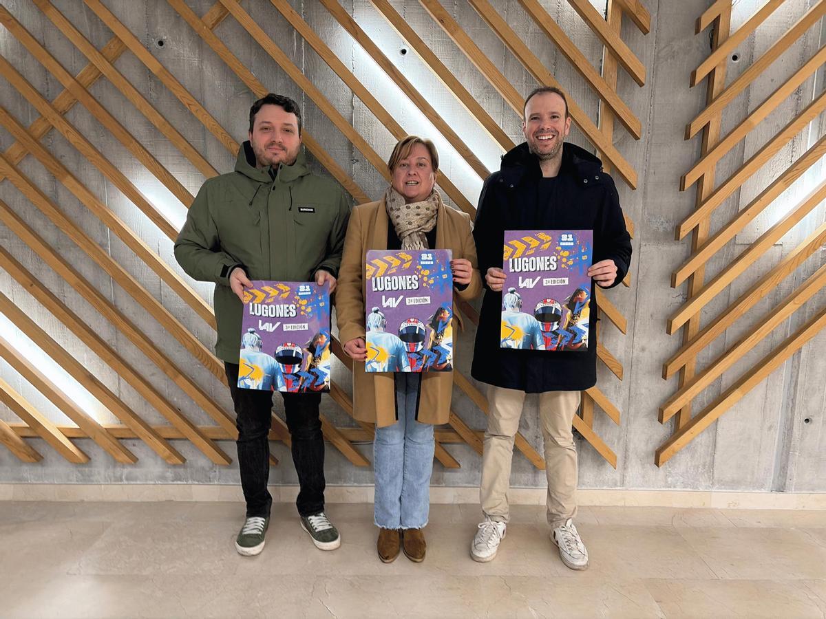 José Fernández, Ana Nosti y Pablo Collado, durante la presentación del evento.