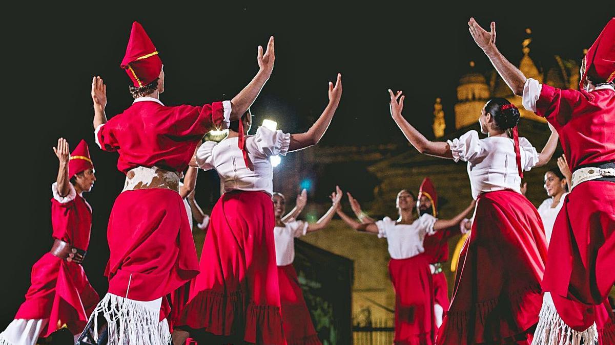 Espectáculo realizado durante la pasada edición del Festival Internacional de Folklore de Zamora. | Cedida