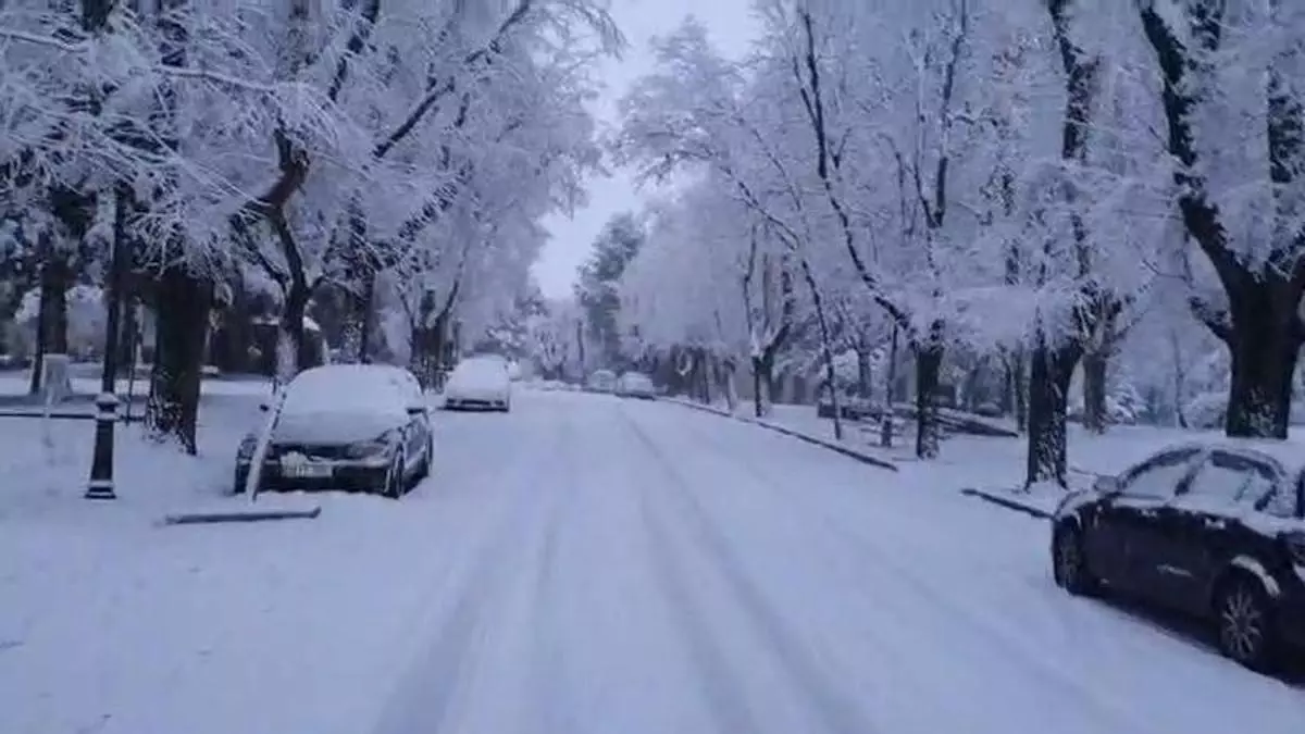Muñecos de nieve y churros con chocolate, la otra cara del temporal de nieve en San Lorenzo de El Escorial