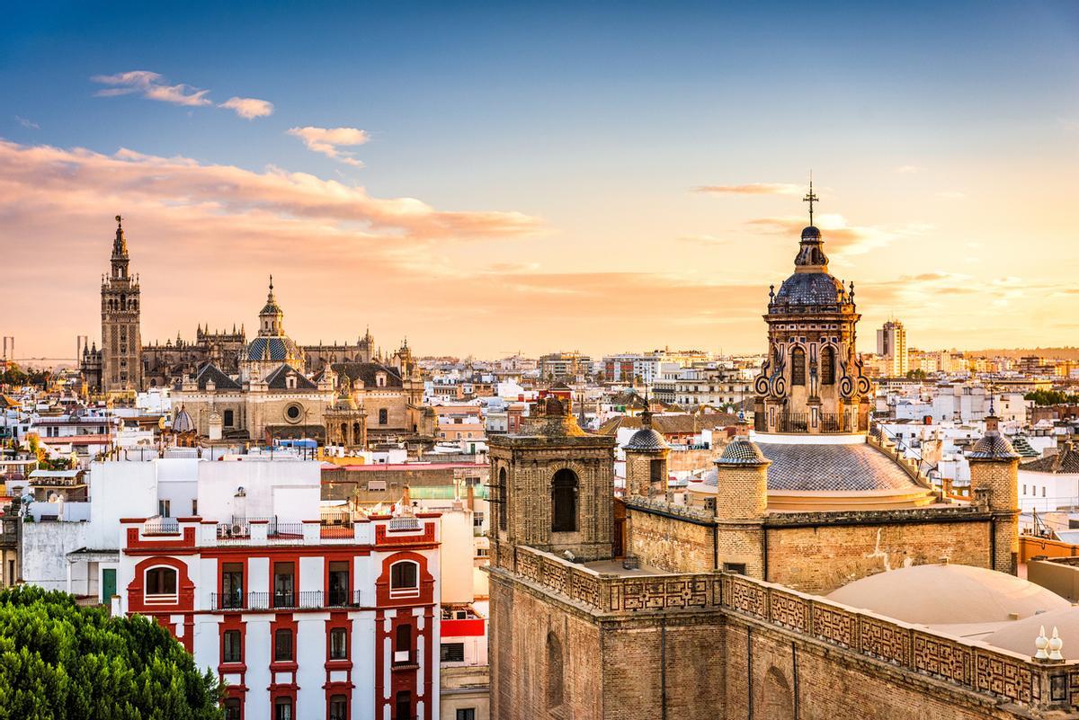 Horizonte de Sevilla, España