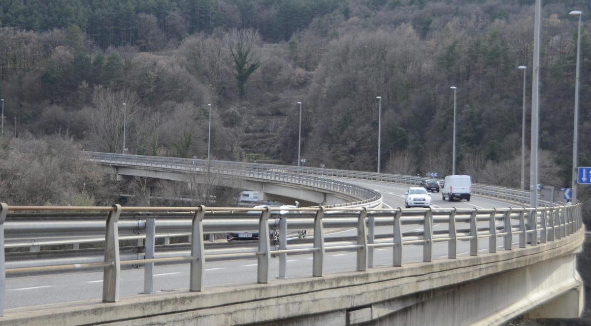 Els tres carrils que hi ha a Cercs