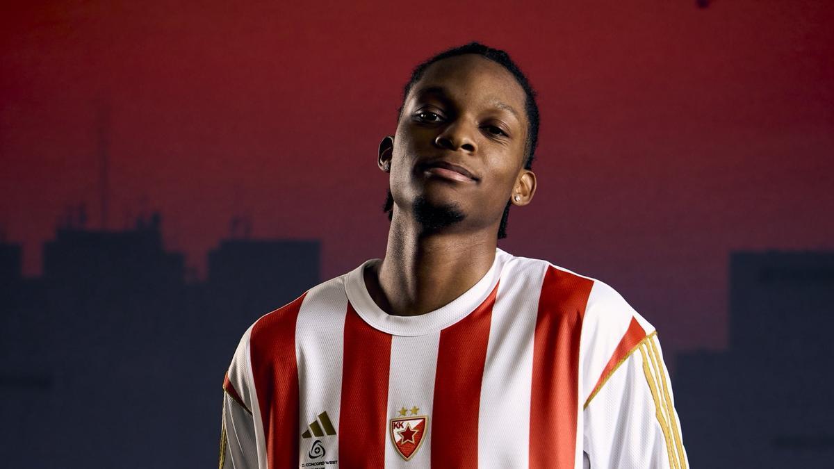 Tyson Carter, jugador del Estrella Roja de Belgrado.