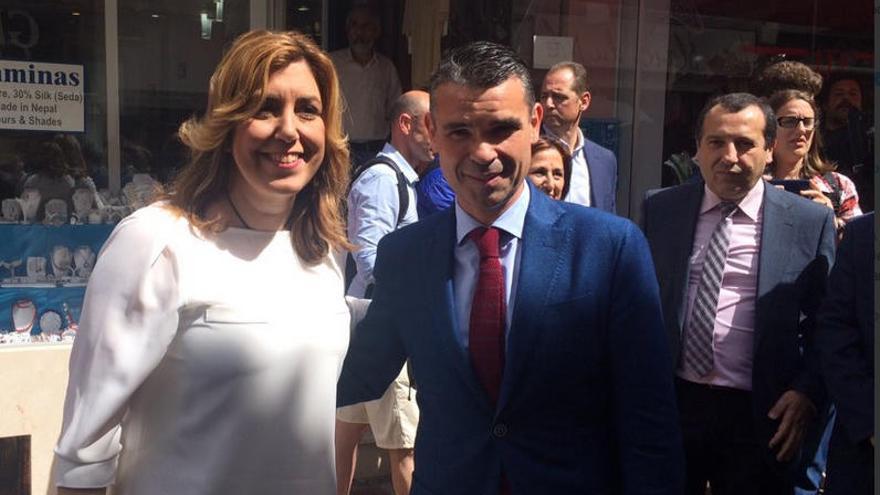 Susana Díaz y José Bernal, alcalde de Marbella.