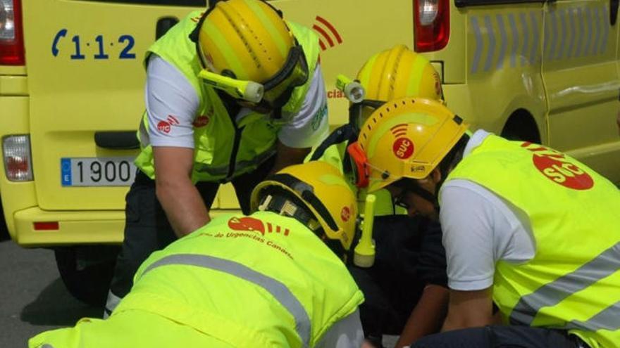 Una ambulancia del SUC.