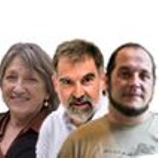 Teresa Crespo, Jordi Cuixart y David Fernàndez