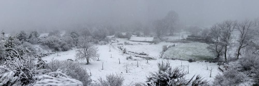 Abril en Galicia: frío, nieve y lluvia