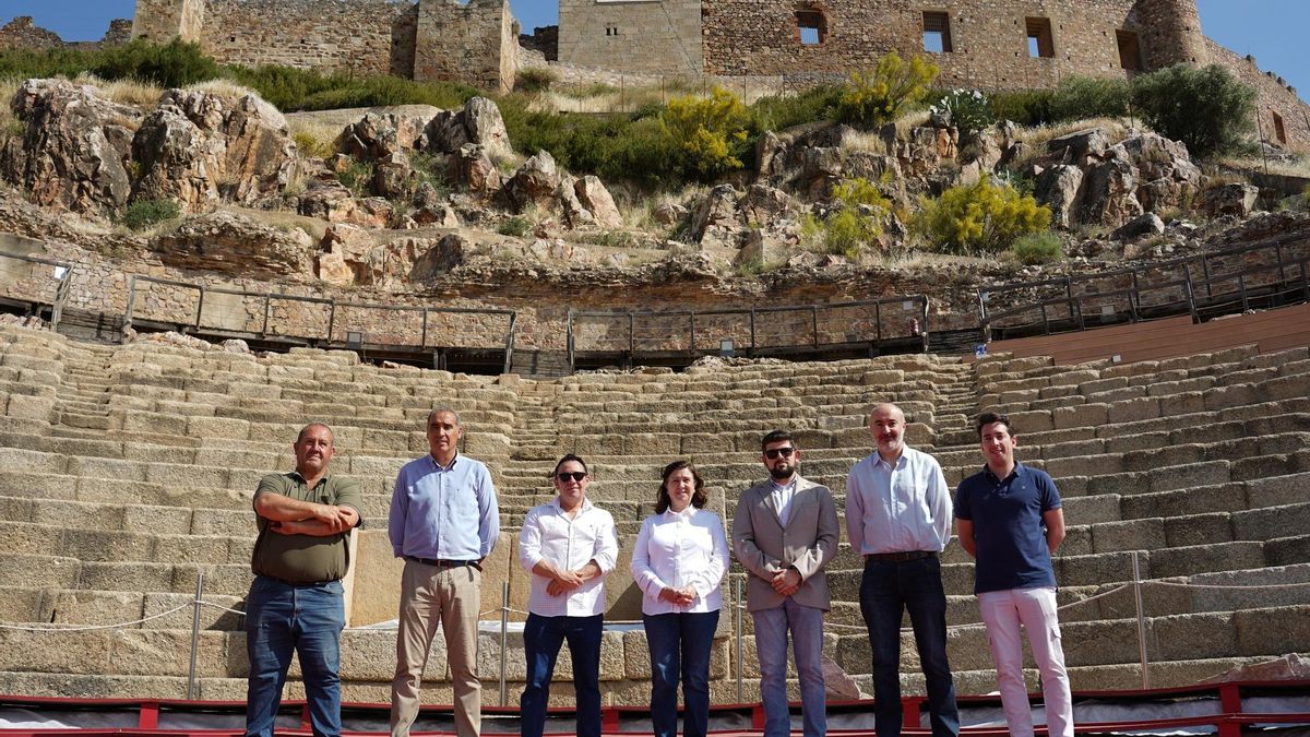 Presentación de un concierto en el teatro romano de Medellín.