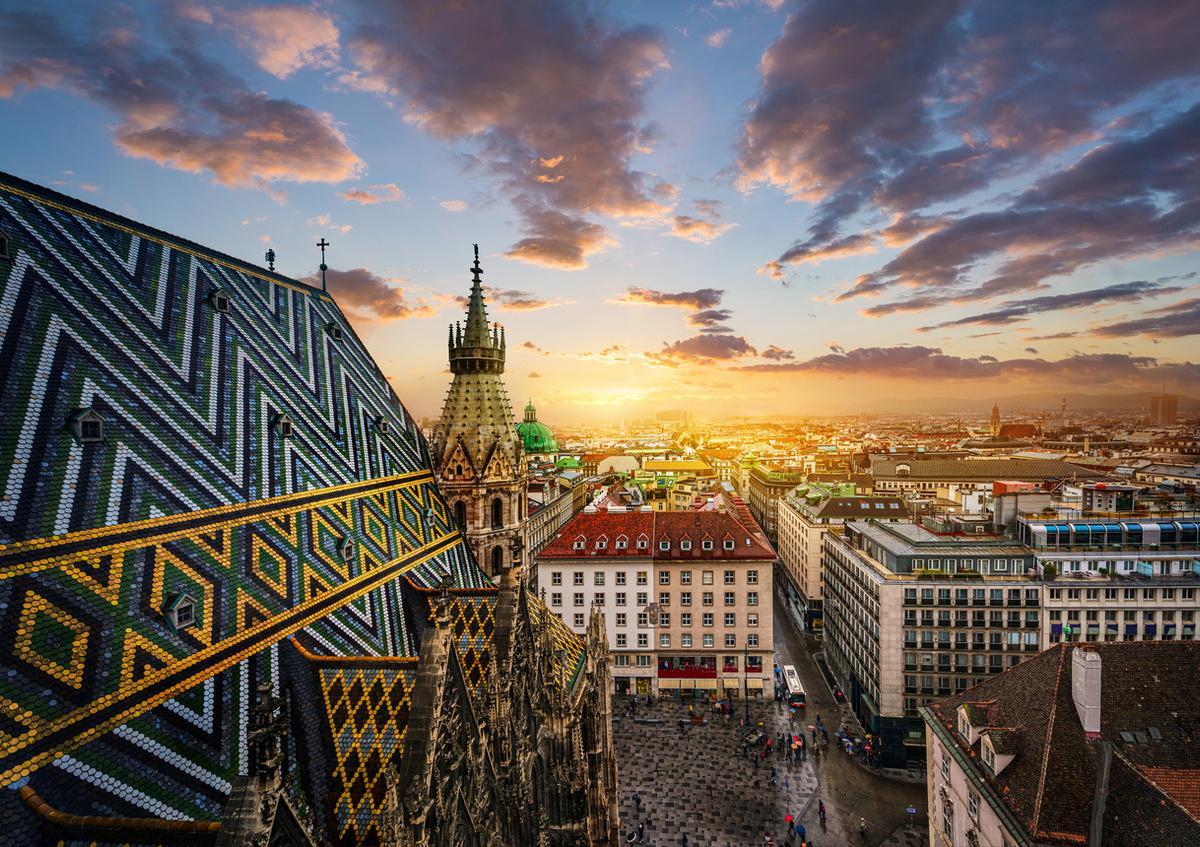 Viena y la imponente catedral de San Esteban.