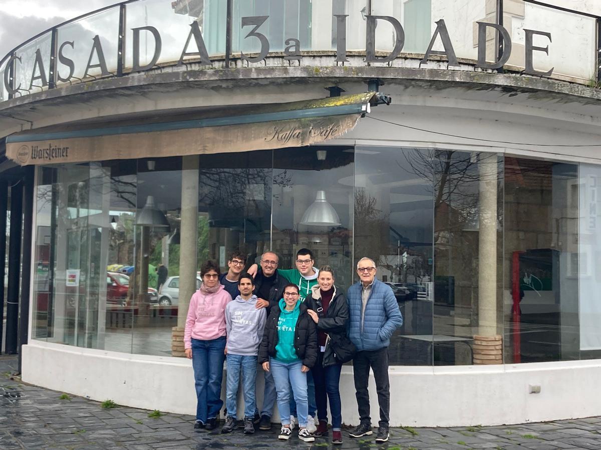 Fachada del establecimiento hostelero, en A Ramallosa.