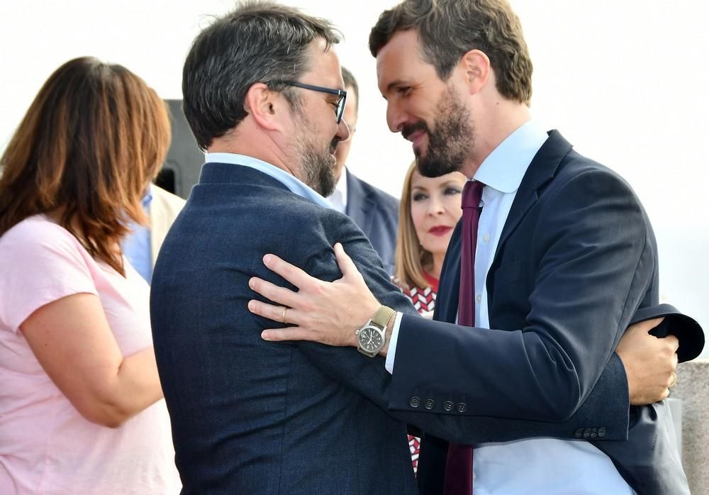 Encuentro de Pablo Casado (PP) con hoteleros en el sur de Gran Canaria