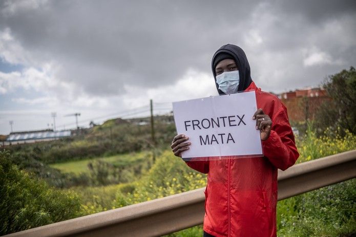 Manifestación en Tenerife contra las políticas migratorias