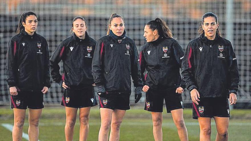 El Levante, durante un entrenamiento en Las Rozas