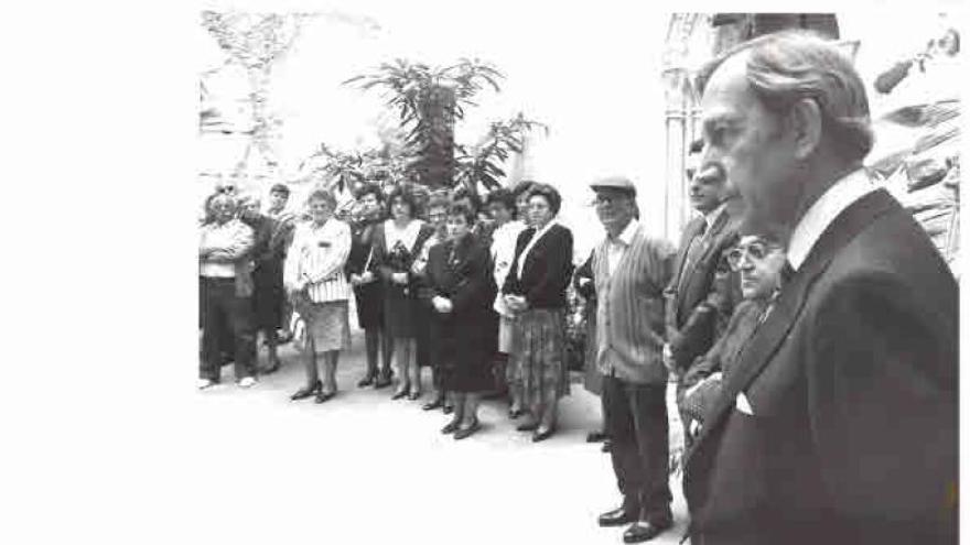Gonzalo Crespí, en la inauguración del Palacio de Orgaz como casa consistorial en 1991. | VICENT M. PASTOR