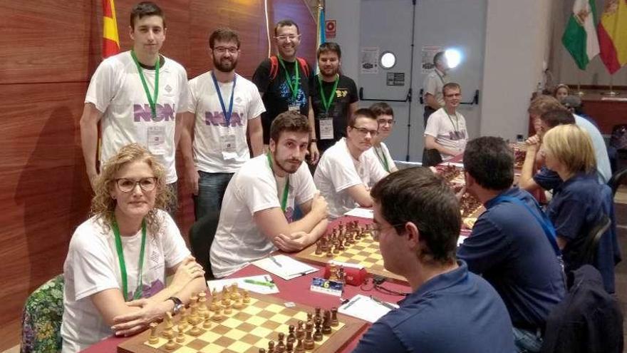 Los ourensanos, durante su participación en la cita nacional de Linares. // FdV