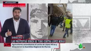 López Miras: "La Delegación nos dijo que o nos reuníamos con los agricultores o dormíamos en la Asamblea"