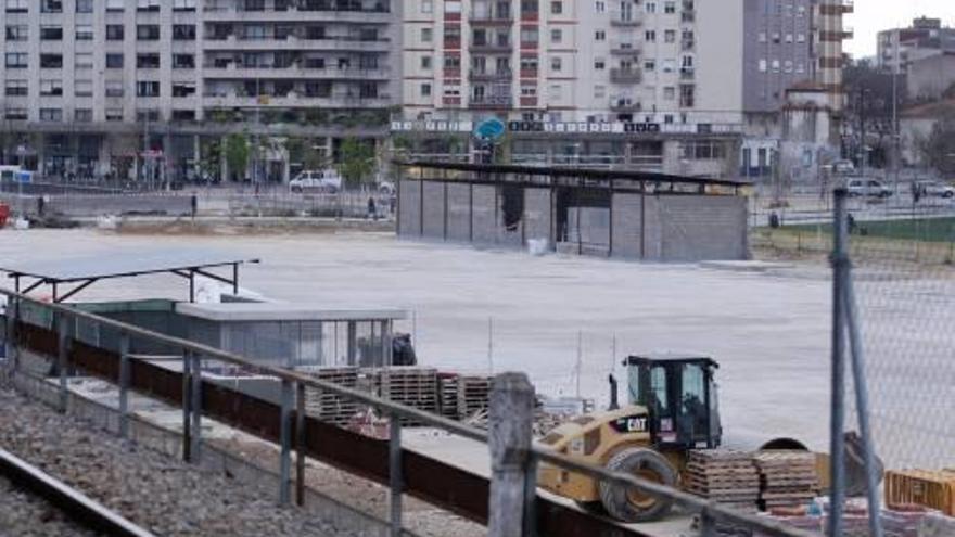 Les obres del parc Central, en una imatge recent.