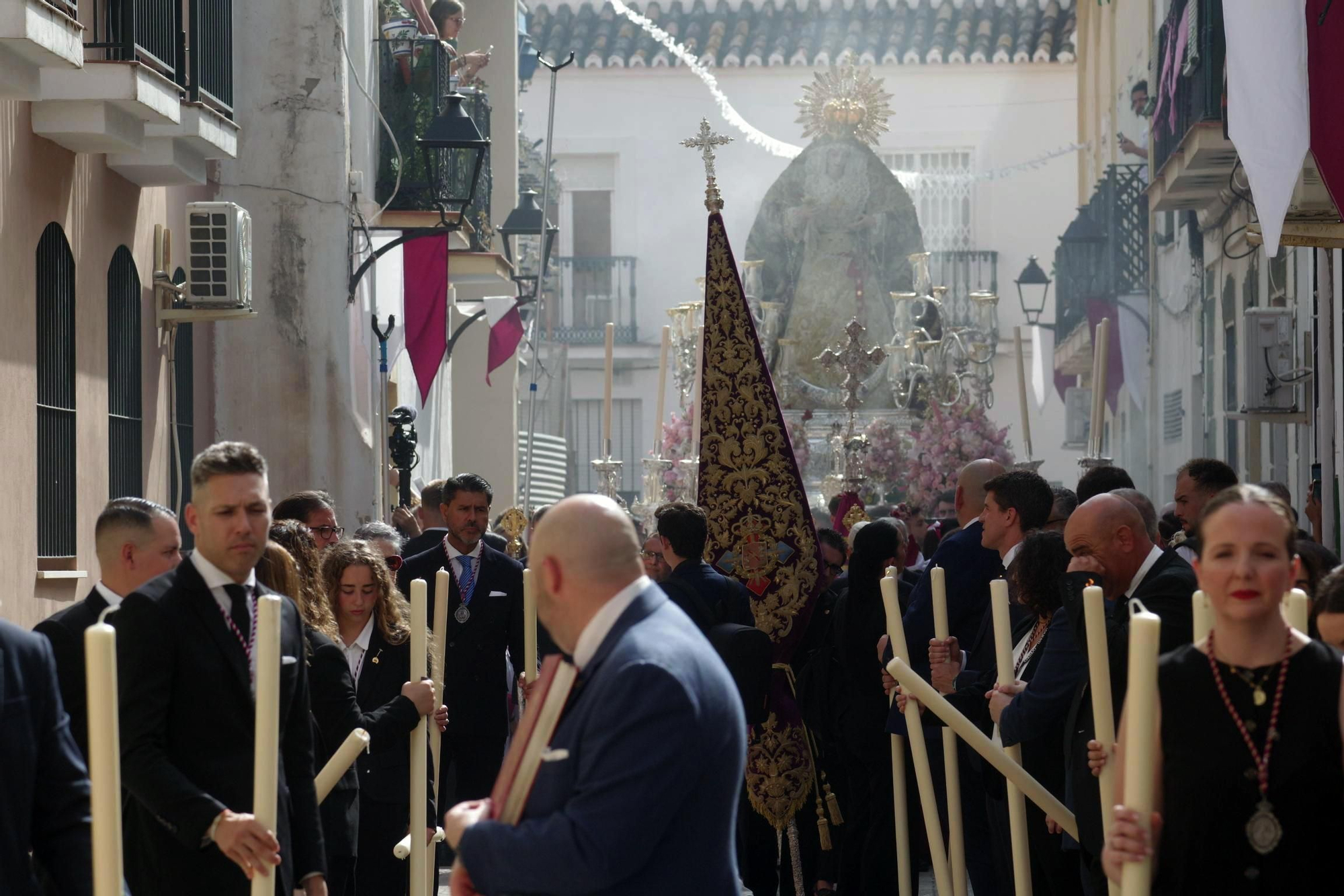 La procesión de la Virgen de la Trinidad este sábado, en imágenes