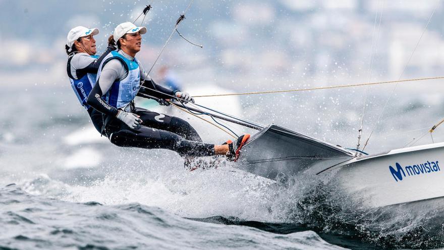 Echegoyen y Barceló, en una regata anterior. // Pedro Martínez / Sailing Energy / World Sailing.