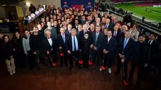 El FC Barcelona rinde homenaje al Barça Hockey Herba por su centenario