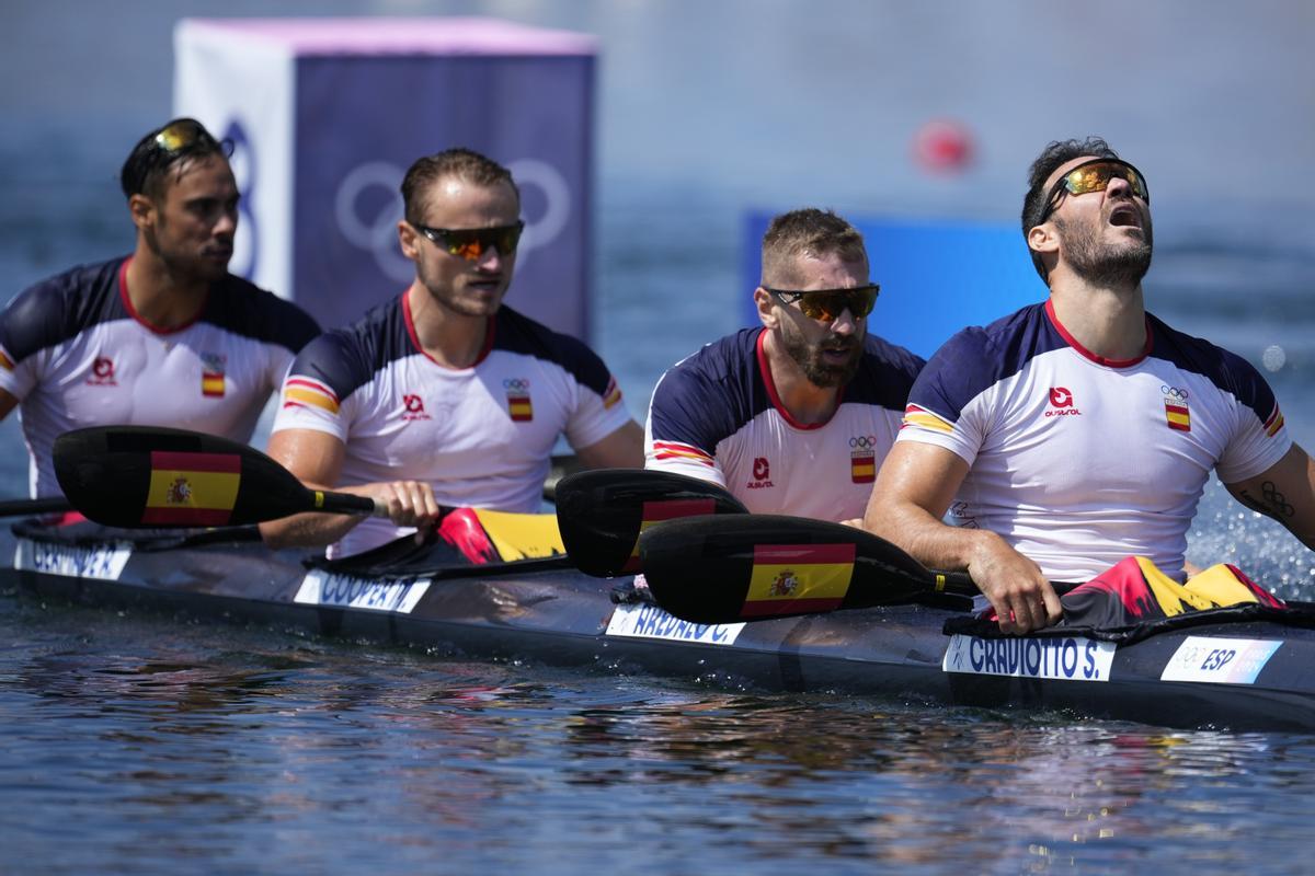 Carlos Arévalo, Marcus Cooper, Saul Craviotto y Rodrigo Germade ganaron el bronce en K4 500.