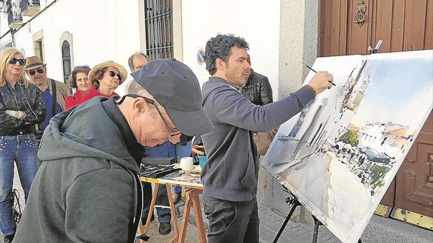 Pintura a cuatro manos en Torrecampo