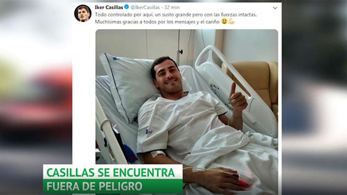 Casillas se encuentra fuera de peligro tras sufrir un infarto