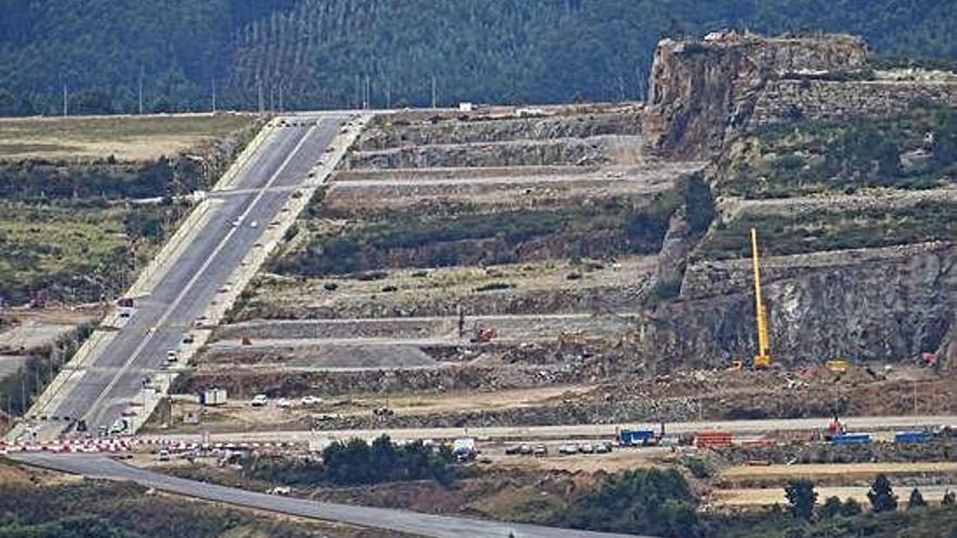 Vista del polígono de Morás, que se beneficiará del nuevo colector de agua.