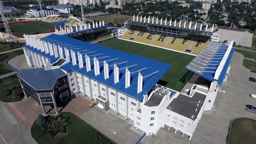 El estadio del Sheriff Tiraspol en Transnitria.