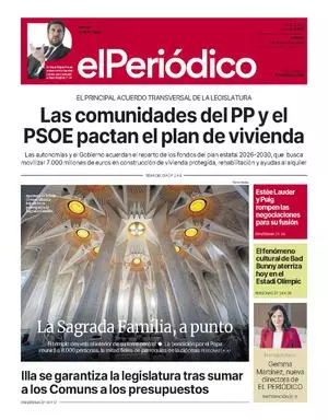 La portada de EL PERIÓDICO del 22 de mayo de 2026