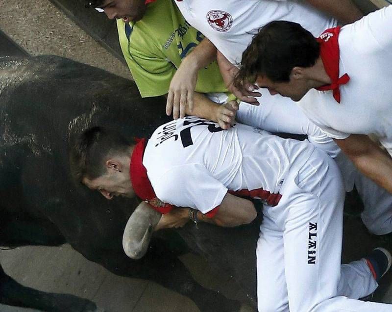 Penúltimo encierro de las fiestas de San Fermín