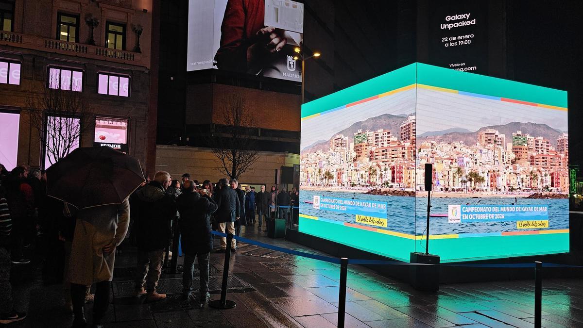 Imágenes de La Vila en la plaza de Callao.