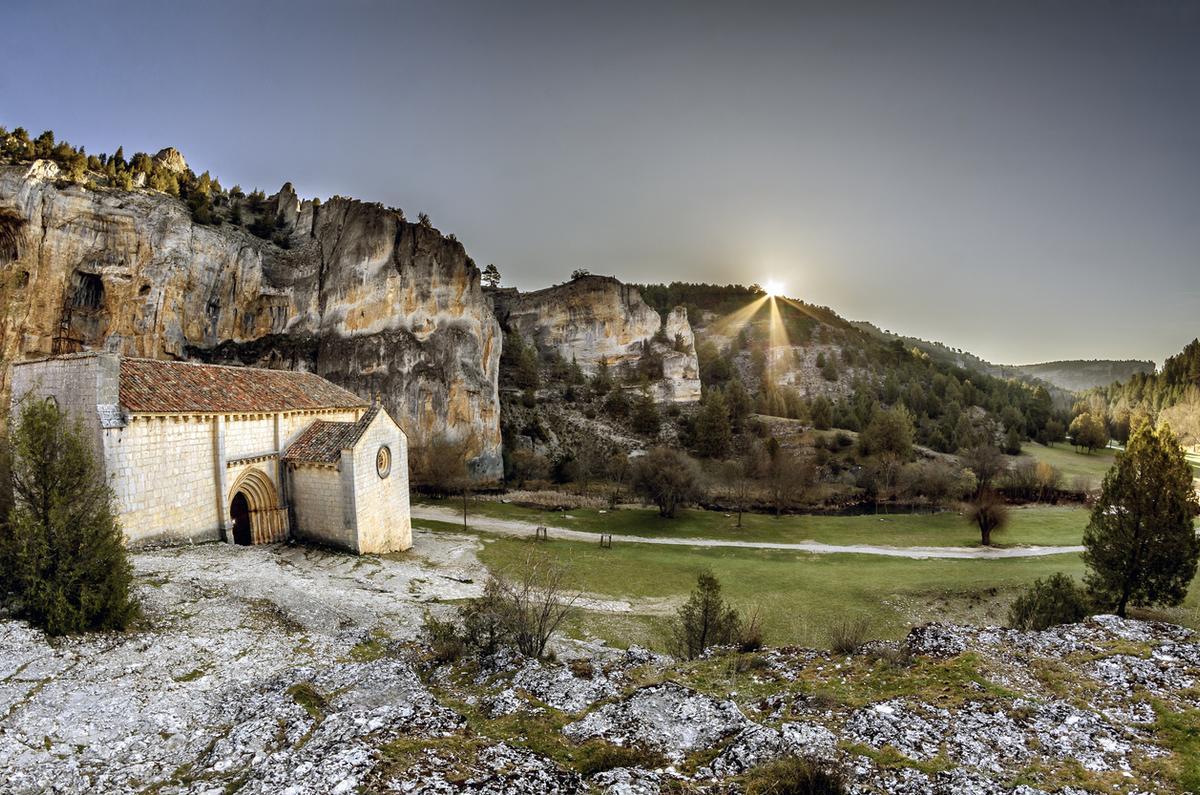 Cañón del Río Lobos y la ermita templaria.