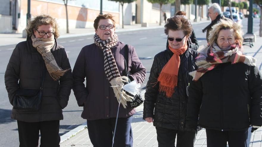 Instantánea tomada hoy en la avenida de Elche en Alcoy, donde se ha registrado 1,2 grados de mínima.