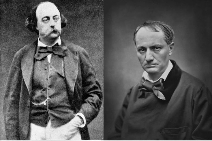 Charles Baudelaire y Gustave Flaubert