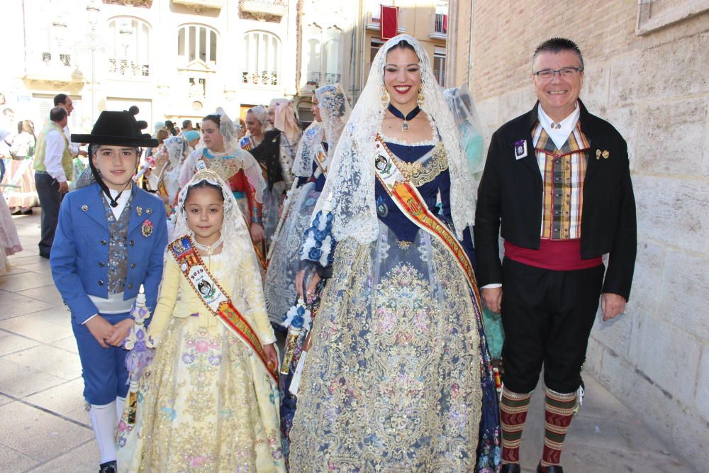 Falleras mayores 2019 en la Procesión de la Virgen